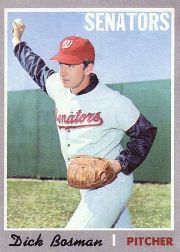 1970 Topps Baseball Cards      175     Dick Bosman